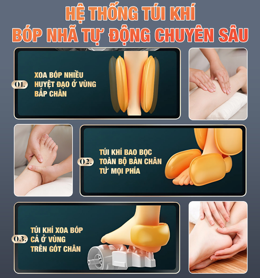 Máy massage chân và bắp chân OKACHI JP-900A (cao cấp)